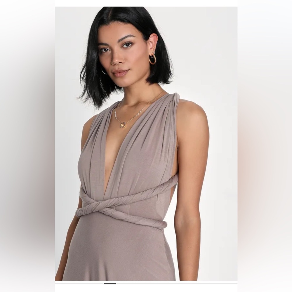 Tricks of the Trade Taupe Convertible Maxi Dress
Lulus - Picture 6 of 12